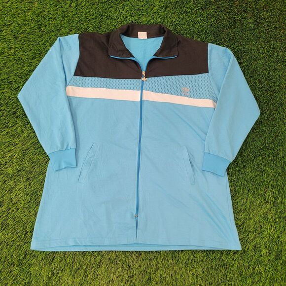 Vintage 90s ADIDAS Track Jacket Womens Large 23x30 Trefoil - Picture 7 of 14